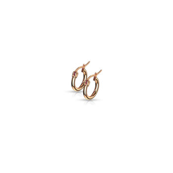 Rose Gold Hoop Earrings - Image 13