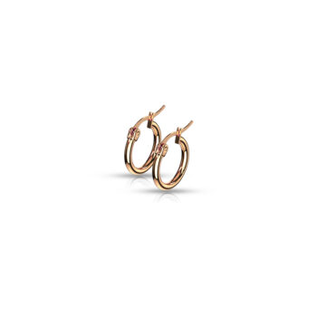 Rose Gold Hoop Earrings - Image 12