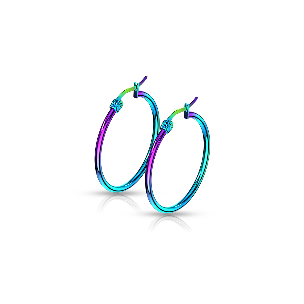 Rainbow Hoop Earrings - Image 12