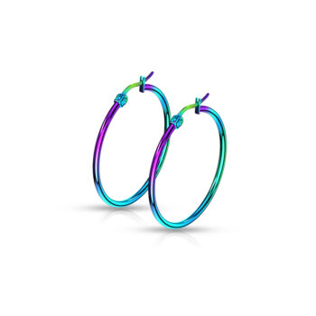 Rainbow Hoop Earrings - Image 11