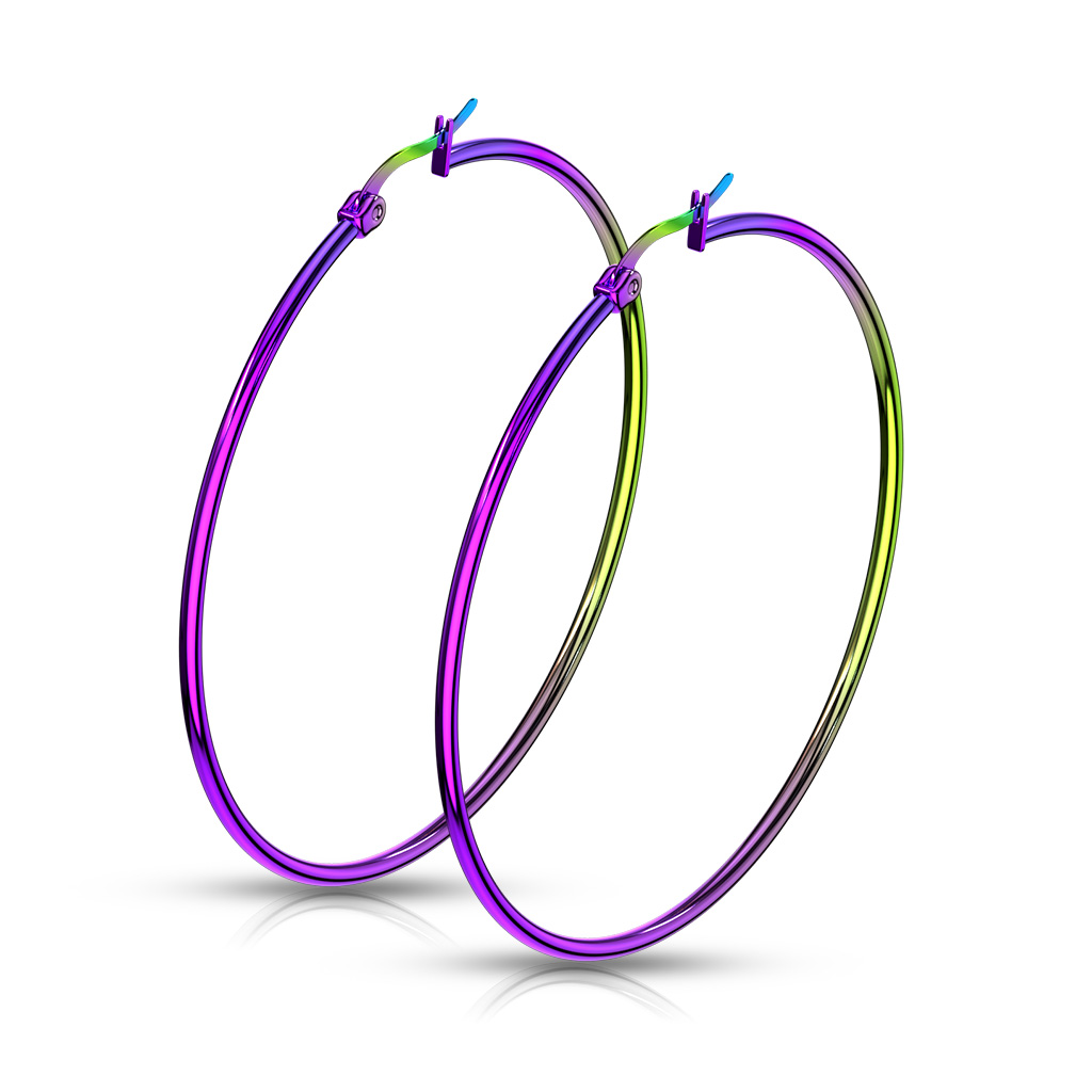 Rainbow Hoop Earrings - Image 6