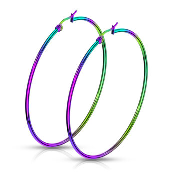 Rainbow Hoop Earrings - Image 5