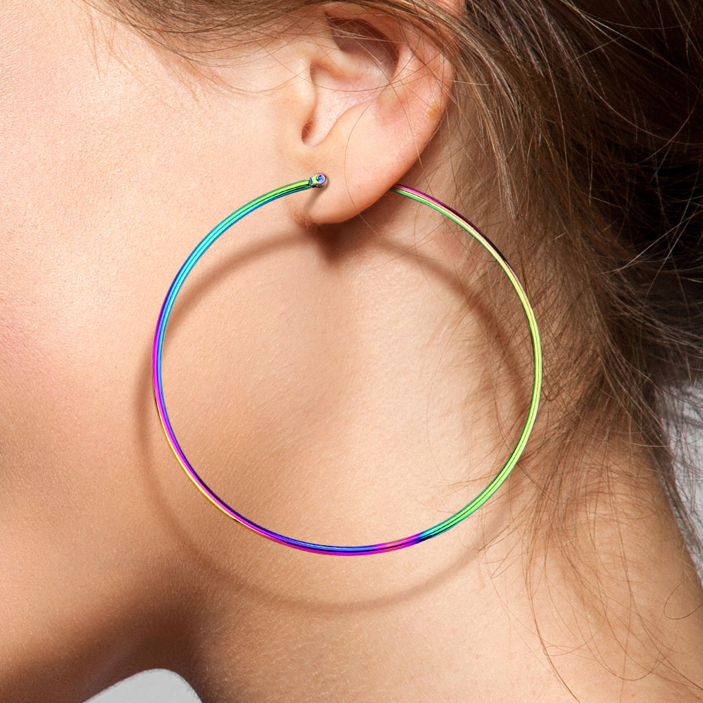 Rainbow Hoop Earrings - Image 19