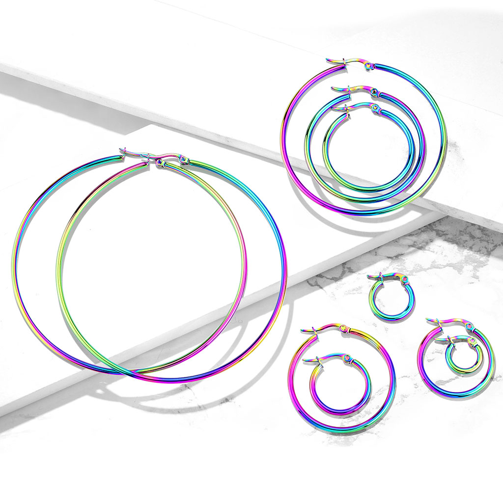 Rainbow Hoop Earrings - Image 18