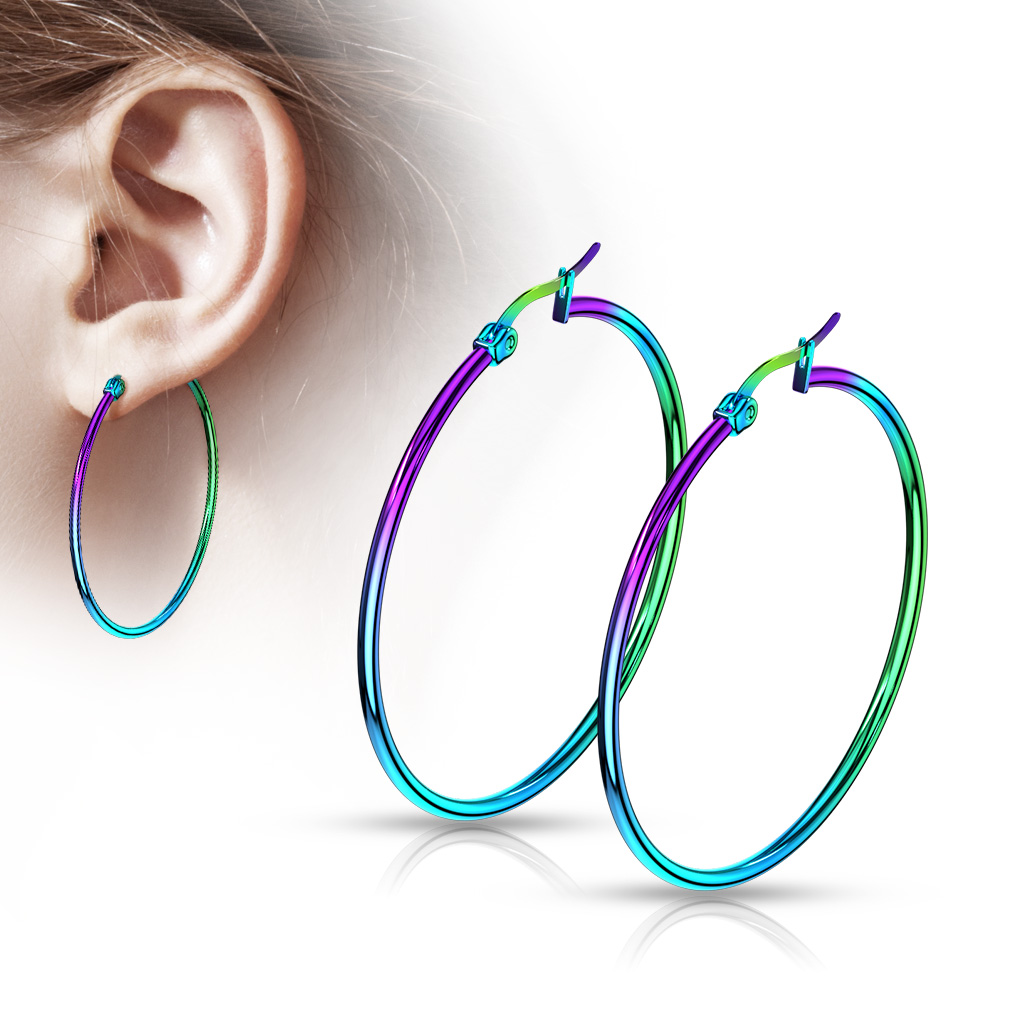 Rainbow Hoop Earrings - Image 17