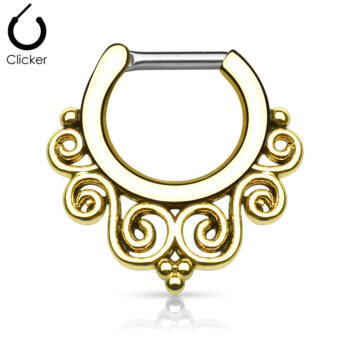 Clicker with Tribal Swirl Pattern - Image 4