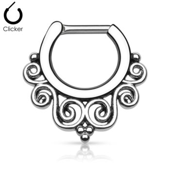 Clicker with Tribal Swirl Pattern - Image 2