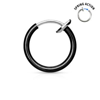 Titanium Spring Action Fake 10mm Ring - Image 5