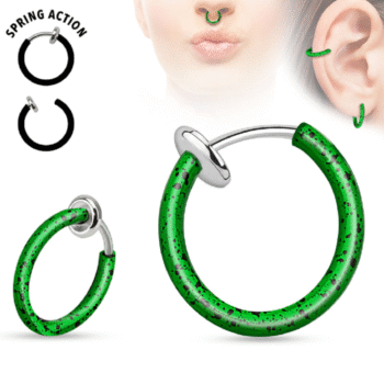 Titanium Spring Action Fake 10mm Ring - Image 13