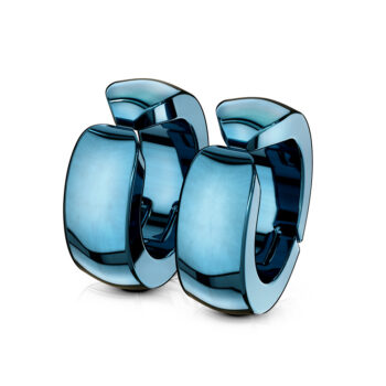 Non-Piercing Blue Ear Cuff with Rounded Edges - Image 2
