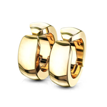 Non-Piercing Gold Ear Cuff with Rounded Edges - Image 2