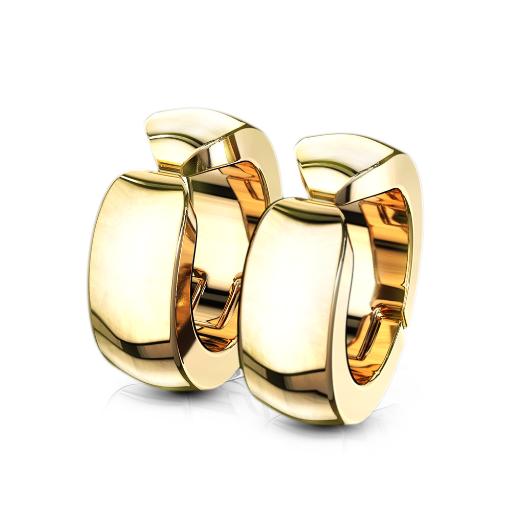 Non-Piercing Gold Ear Cuff with Rounded Edges - Image 2