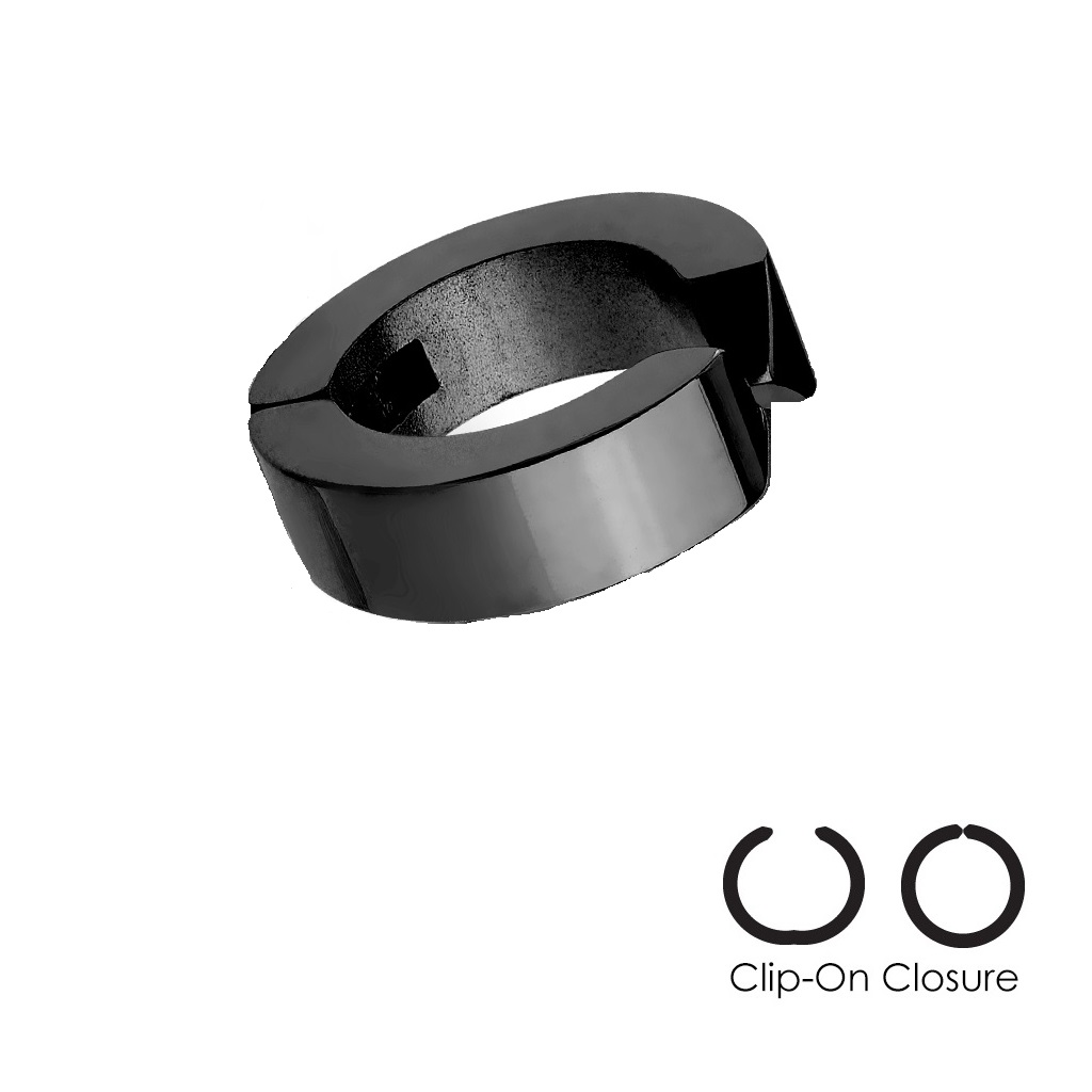 Non-Piercing Black Ear Cuff