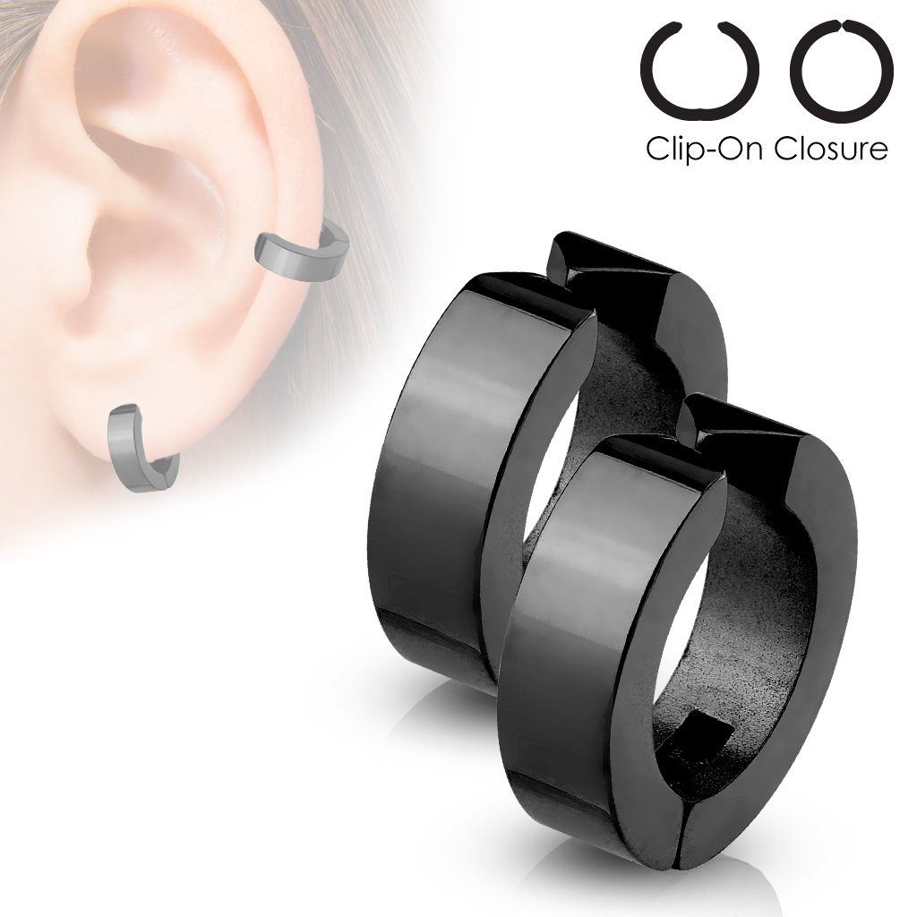 Non-Piercing Black Ear Cuff - Image 2