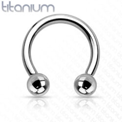1.2mm Titanium Horseshoe Barbell