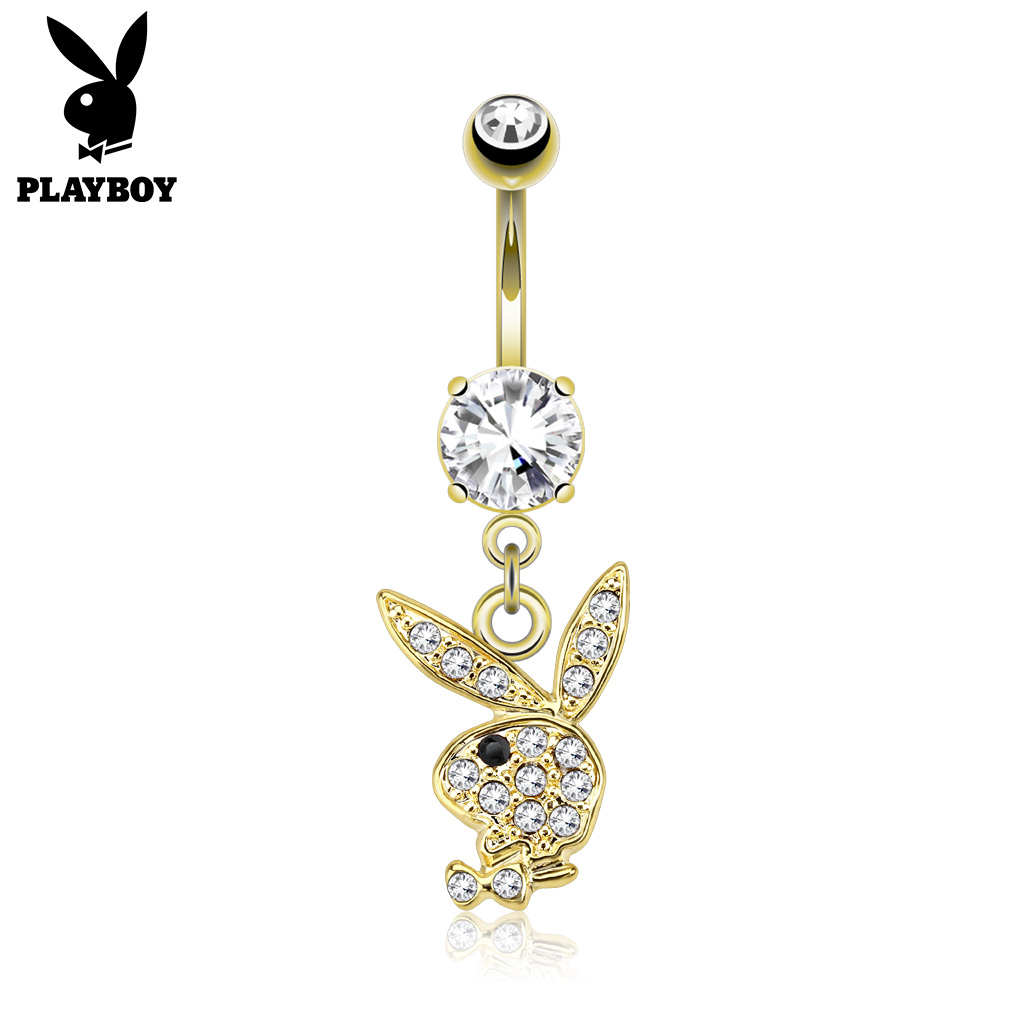 PLAYBOY Bunny Dangle Belly Bar - Image 4