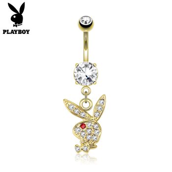 PLAYBOY Bunny Dangle Belly Bar