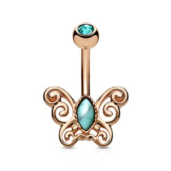 Butterfly Belly Bar with Blue Centre - Image 2