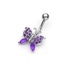 Purple Butterfly Belly Bar