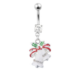 Christmas Bells and Ribbons Belly Bar