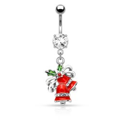 Christmas Bells and Ribbons Belly Bar