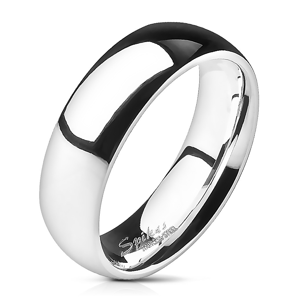 6mm Stainless Steel Ring with Rounded Edges