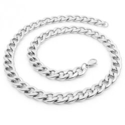 50cm Stainless Steel Cuban Chain
