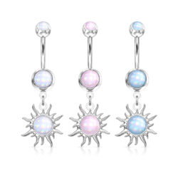 Belly Bar with a Sun Dangle