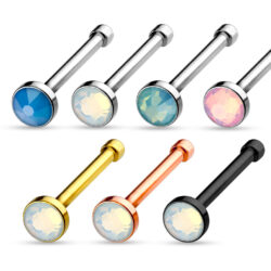 Flat Opalite Stone Nose Stud