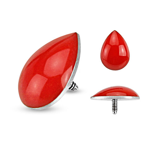 Dermal Head with a Red Teardrop