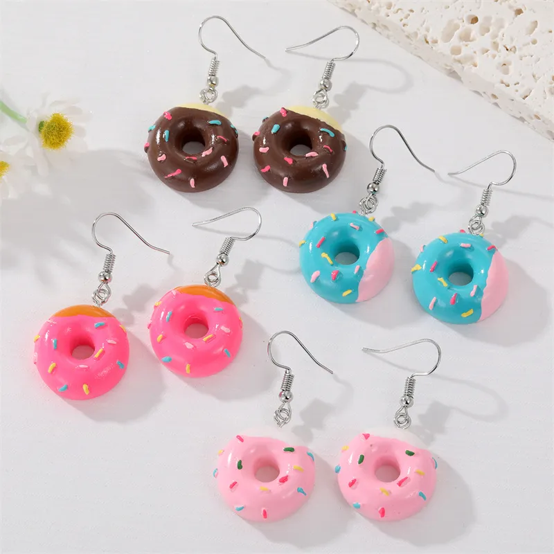 Donut Dangle Earrings