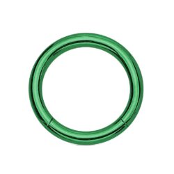 Green Titanium Hinged Segment Ring