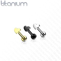 Titanium Heart Labret