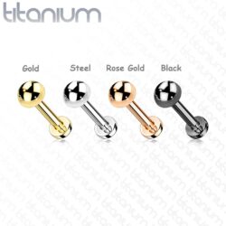 Titanium Labret with a 4mm Dome Top
