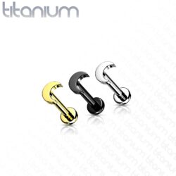 Titanium Crescent Moon Labret