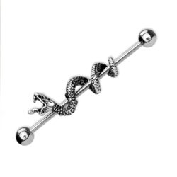 Industrial Bar with Entwined Snake