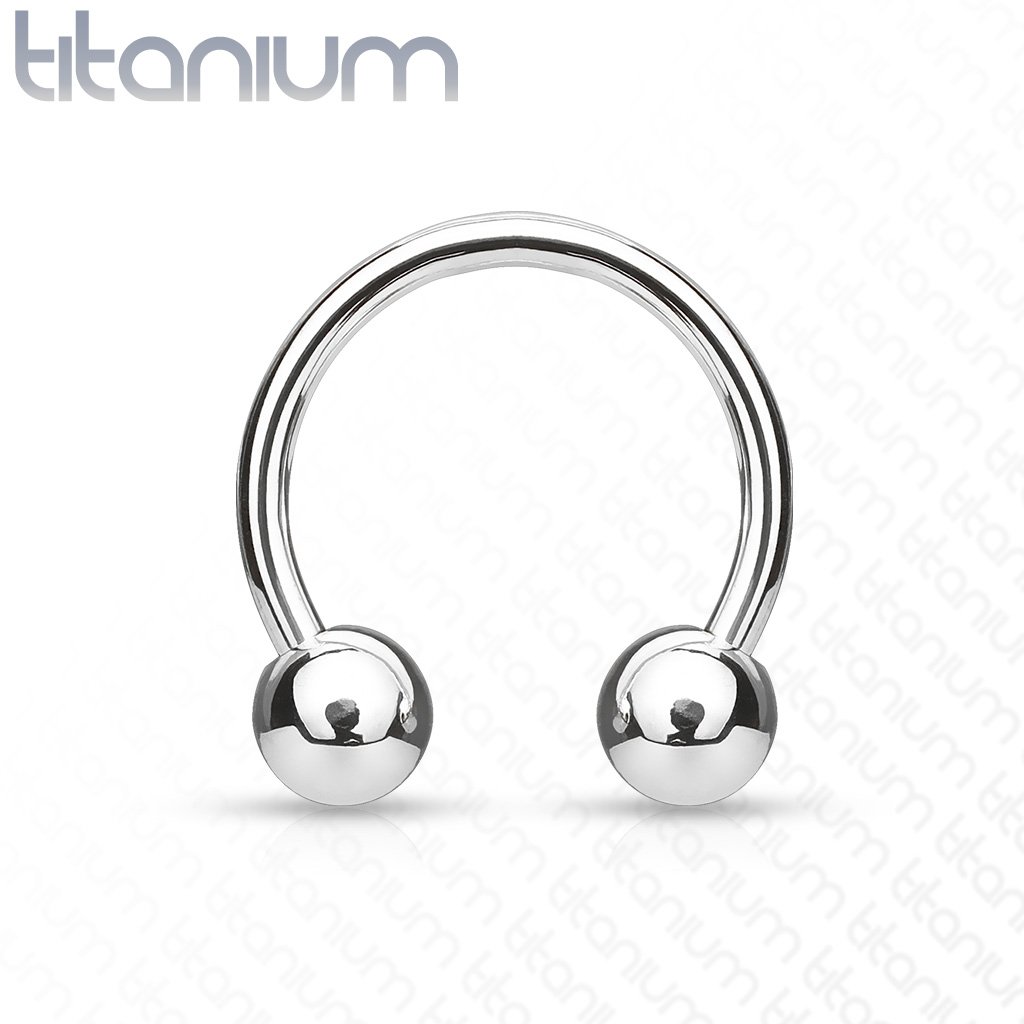 Titanium Horseshoe Barbell - Image 2