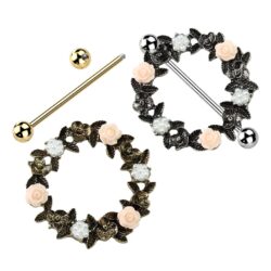 Nipple Shield with a Floral Wreath