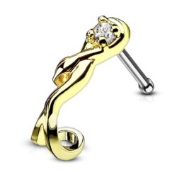 Gold Nose Bone Crawler with a Snake
