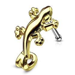 Gold Nose Bone Gecko Crawler Stud