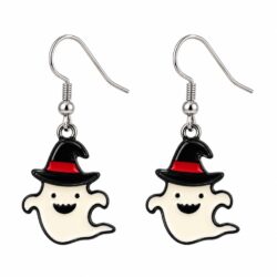 Happy Ghost Dangle Earrings