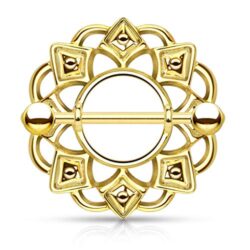 PiercedOff 316L Tribal Shield Nipple